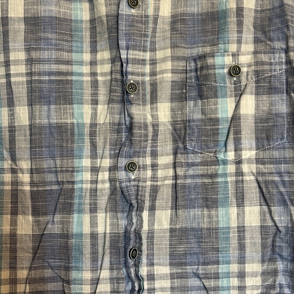 Weatherproof men’s blue short sleeve button down shirt size large - Picture 3 of 9